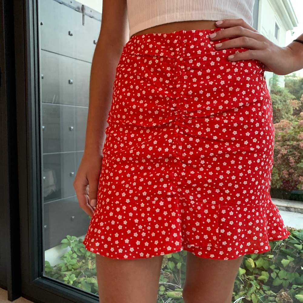 Princess Polly flower mini skirt